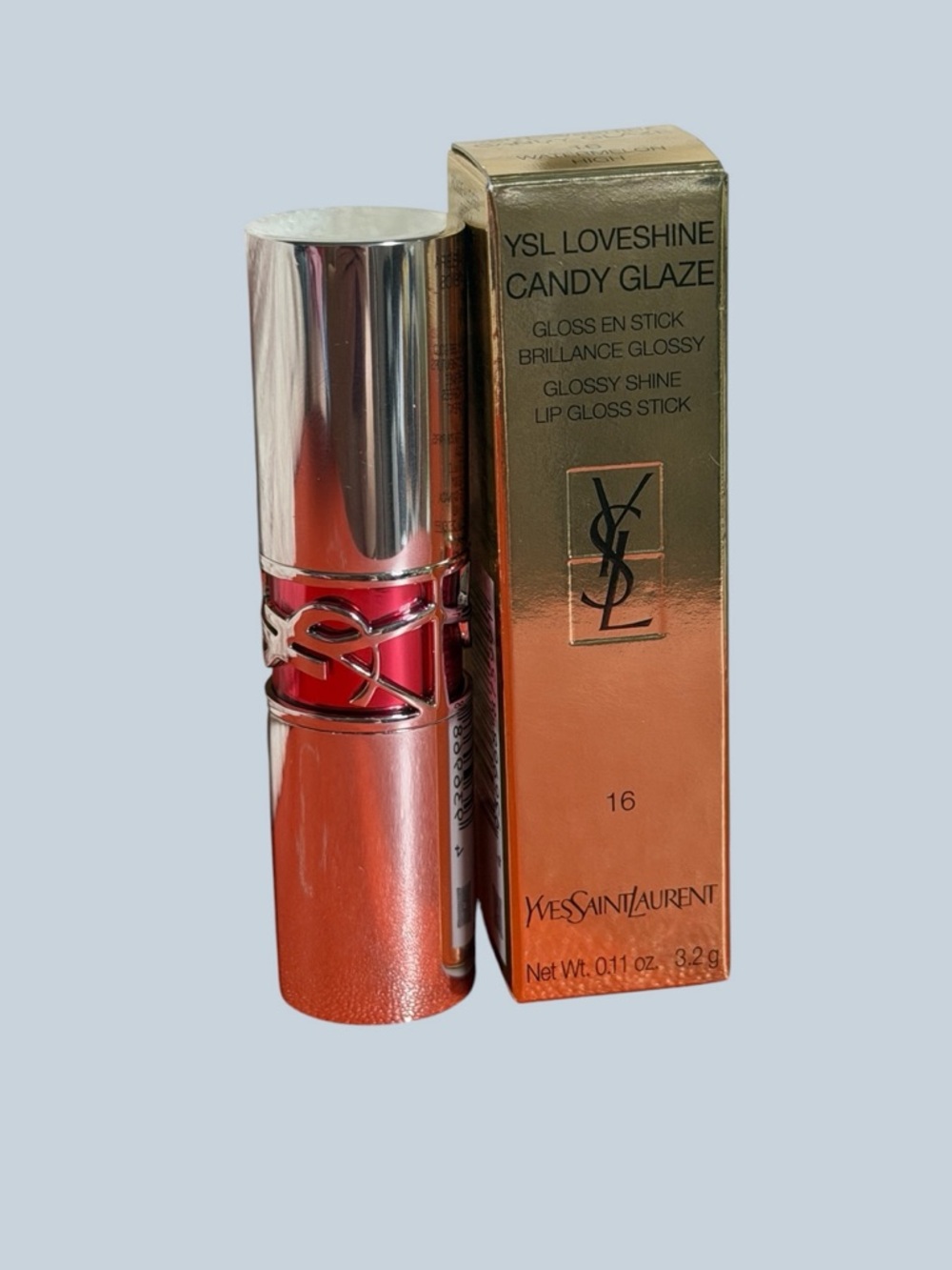 Yves Saint Laurent Rouge Volupte Candy Glaze Balm Watermelon High - Picture 8 of 10